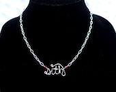 Star Wars Sith Word Necklace -- Copper, Brass, Silver -- Sci-Fi Geek -- Handmade, Metal, Gift