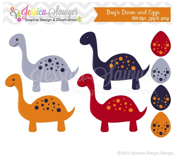 INSTANT DOWNLOAD dinosaur clipart - baby boy clip art - dino graphic - invitation image - commercial use - dinosaur eggs Il_570xn