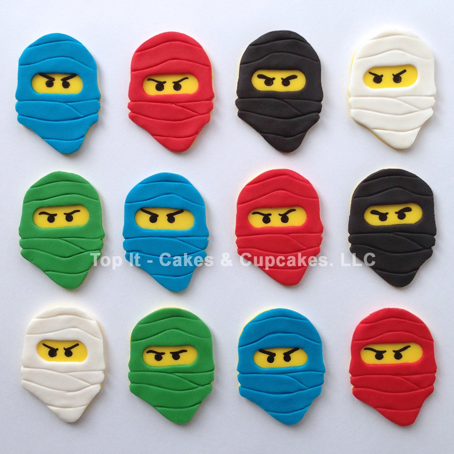Fondant Cupcake Toppers - Ninja