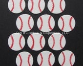 Fondant Cupcake Toppers - Baseballs