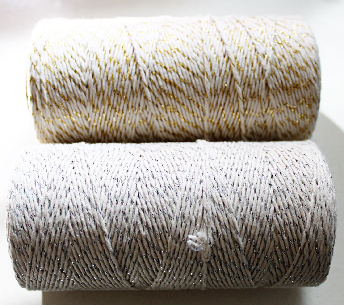5 Yards of Cream and Gold Bakers Twine