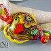 Heart full of Love - Lampwork Pendant by Michou