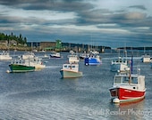 Fishing Boats 2, 5x7 Fine Art Photography, Landscape Photography - CindiRessler