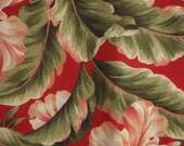 Tropical fabric Red floral