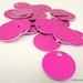50 Pink Anodized Aluminum Tags, Medium Blank Discs