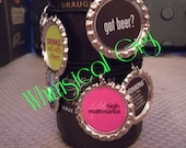 Can or Bottle Or  Stemless Glass Drink Charms
