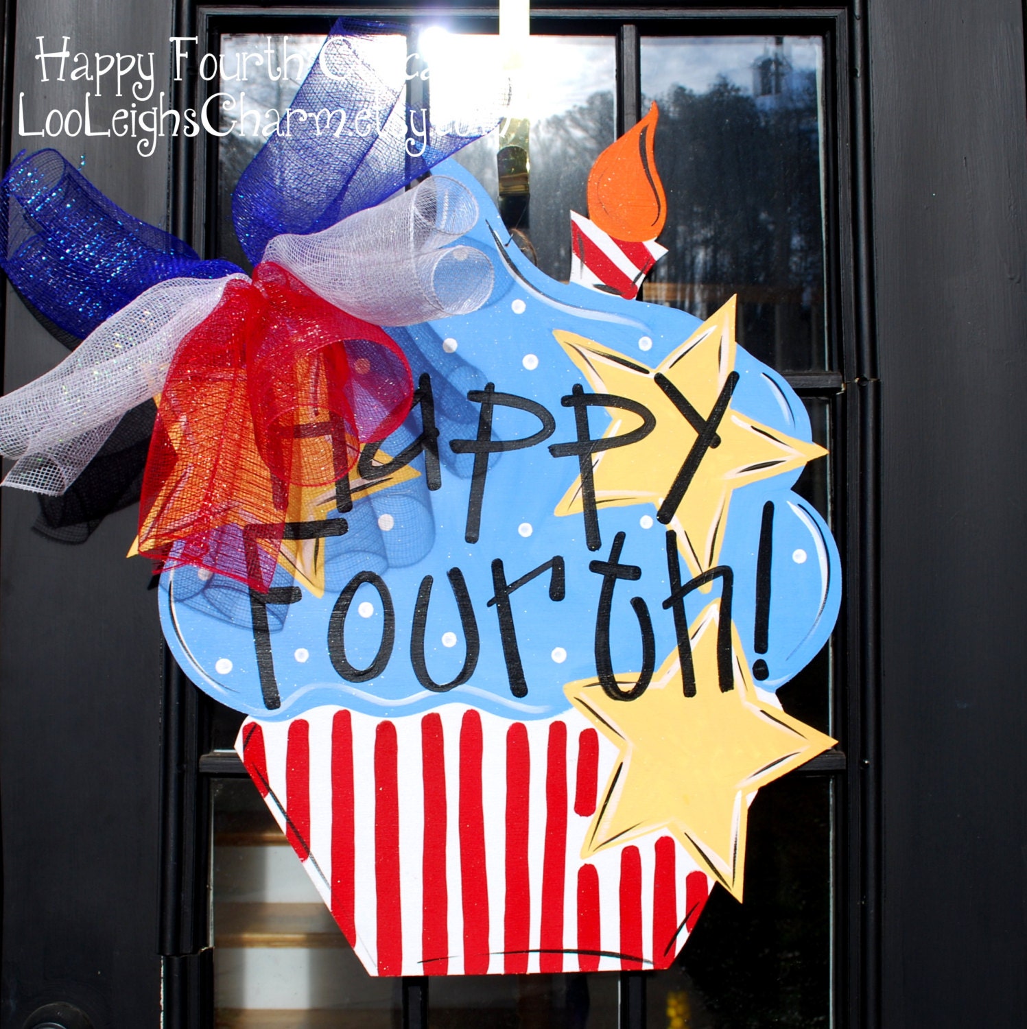 Fourth of July Door Hanger, 4th of July Wreath, 4th of July Decor