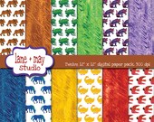 brown bear brown bear themed digital scrapbook papers