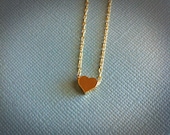 Tiny Gold Heart Necklace