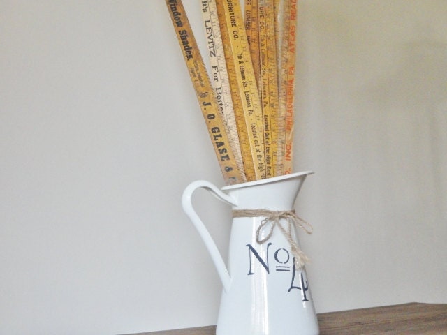 Vintage Advertising Yardsticks, Lot of 11, Wood Collection Display, Salvage