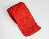 1950s Red Satin Knit Tie