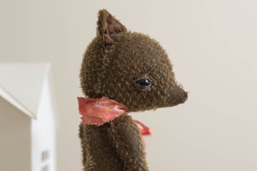 Soft Toy Brown Fox Fedor -  Stuffed Animal - Artist Teddy Bear