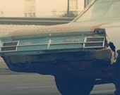 Vintage Car Photograph, Rusty Automobile, Blue Oldsmobile Car, Vintage Home Decor, Fine Art Photography, 8x10 Wall Print