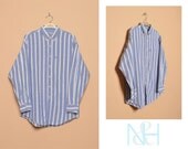 Vintage 1990s Striped ARIZONA Boyfriend Shirt with Chest Pocket
