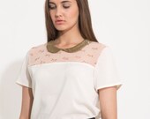 NEW ARRIVAL / women shirt / elegant blouse / white shirt / summer shirt /