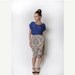 women dress / classic chic cocktail dress / elegant dress / evening wear / blue dress / Party Dress