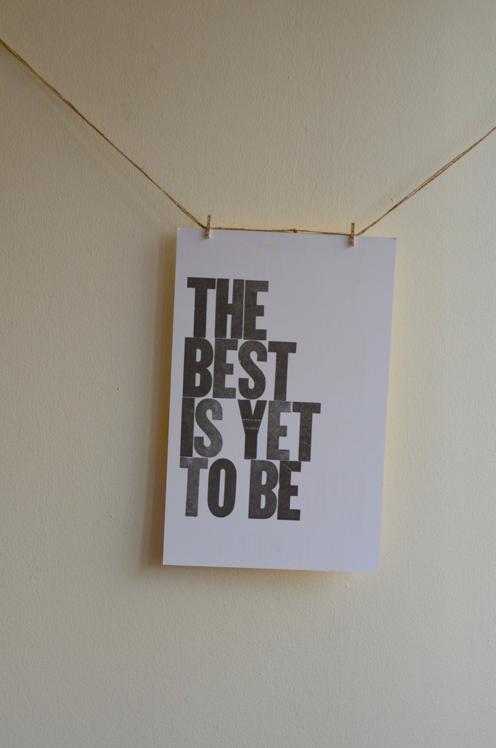Letterpress Poster - Custom Your Favorite Quote