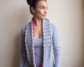 PDF Infinity loop scarf PDF crochet pattern -  lace double face - DIY tutorial - Quick and easy gift -isnstant download