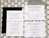 Classic Custom Wedding Invitation Suite