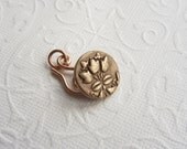 Bronze clasp set, button and hook clasp, round button clasp