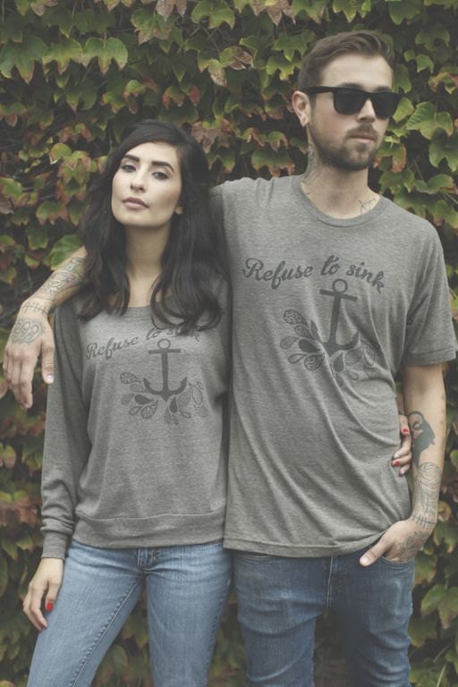 Couple's Special: Tri Blend Duo- Ladies Raglan L/S and Mens S/S Track Tee