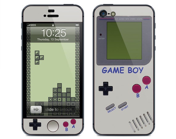 Apple iPhone 5 Skin Cover Sticker - Gameboy (kh5-023)