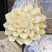Brooch. pocket on back for photo or note.wool felt flower brooch . yellow.dahlia.wool felt flower pin.valentines day.mothers day