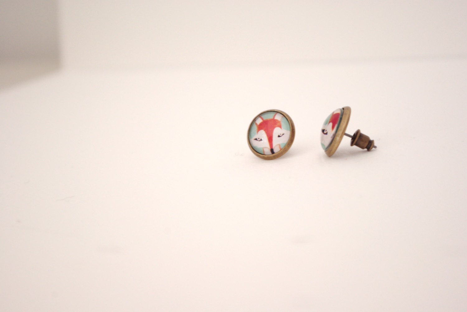 Boucles d'oreilles petit renard - little fox earings -
