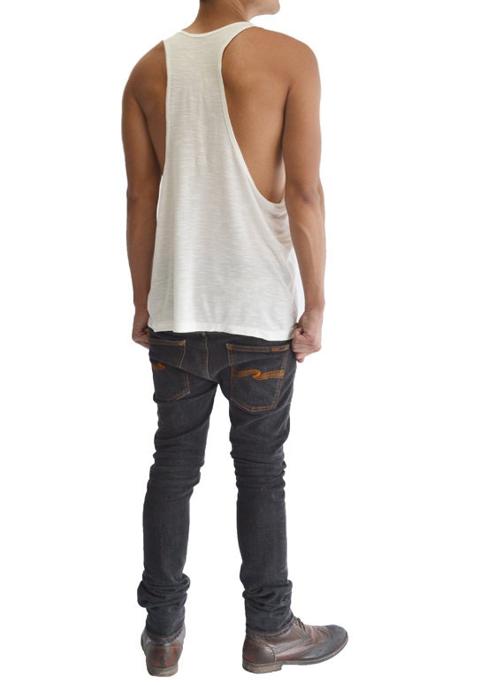 Slimming Straps Muscle Top With Racerback White