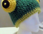 Crochet Frog Beanie with Free Shipping