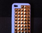 Gold studded (full back) iPhone case