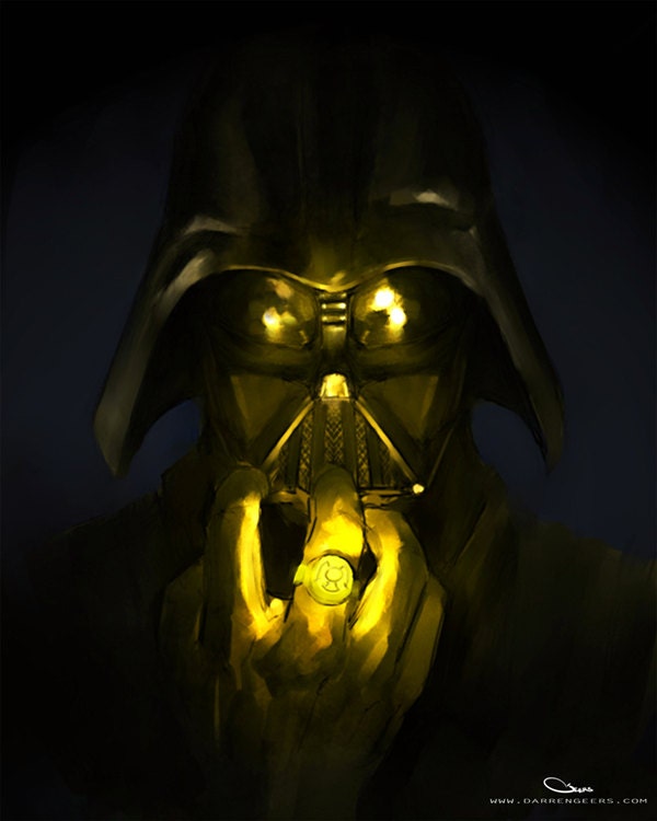 Star Wars - Green Lantern crossover portait collection - Darth Vader