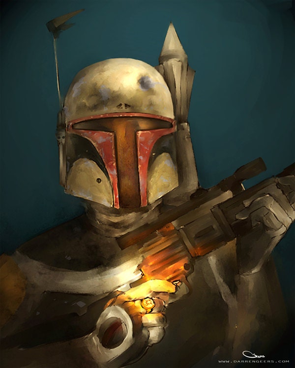 Star Wars - Green Lantern crossover portait collection - Boba Fett