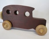 Maple wood old car