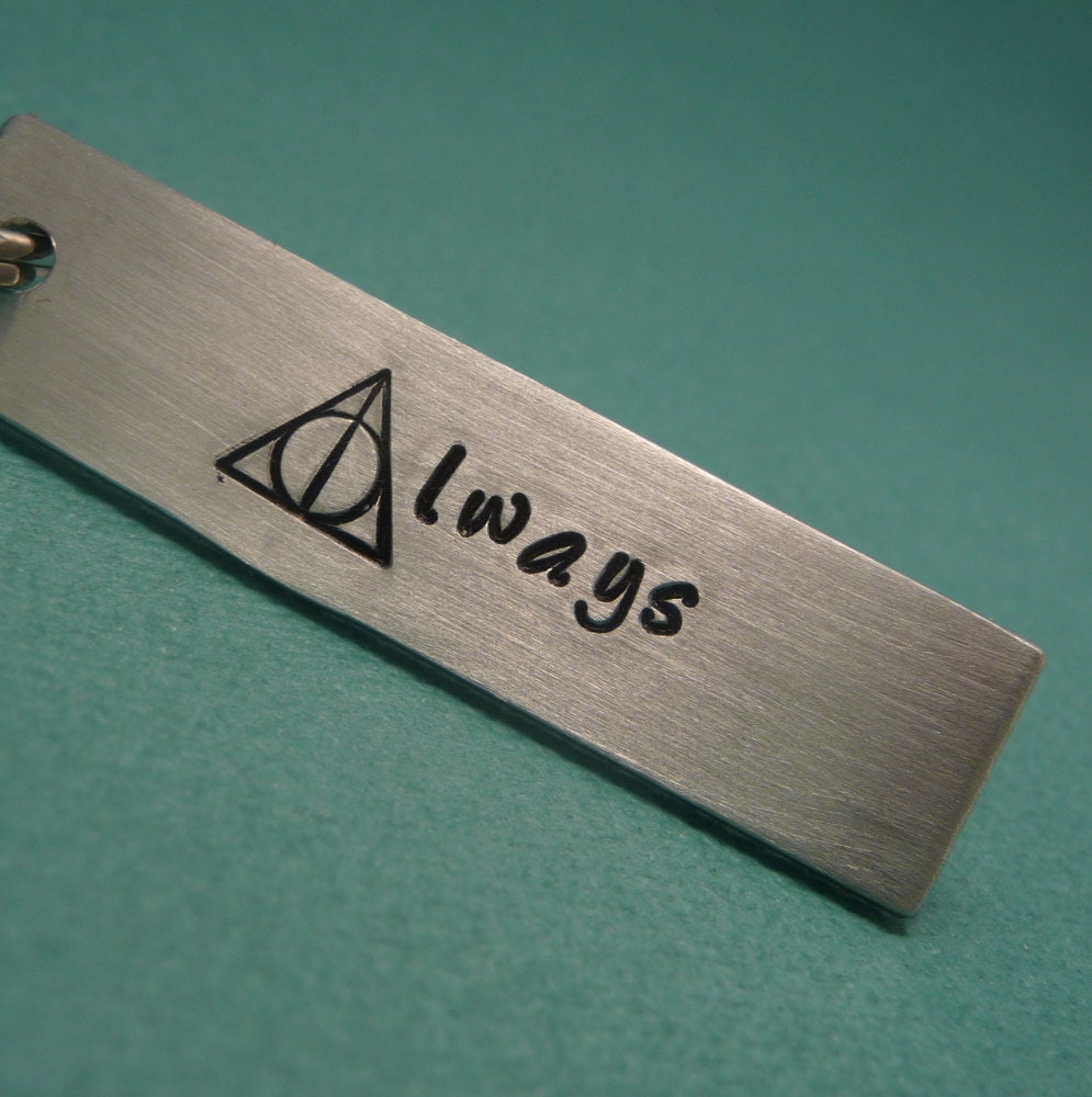 Harry Potter Inspired - Always - A Hand Stamped Aluminum Keychain