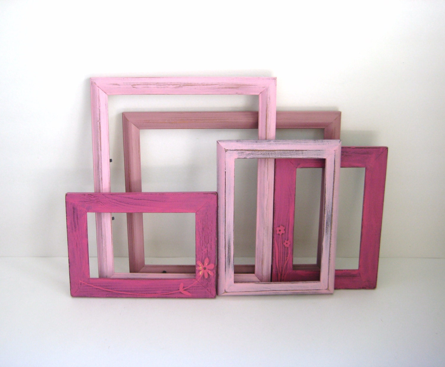 Pink Picture Frames - Gallery of 5 - Pretty