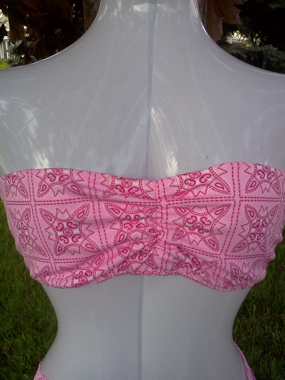 On Sale Now-Sexy Pink Bandeau Bikini Top-Sexy Swimwear-Ready to Ship