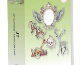 Cricut IMAGINE Machine Cartridge - " JT "  -  INDIE  Designs- Lions, Dragons, Skulls, Lightning - RETIReD and RARe- NeW SEALeD