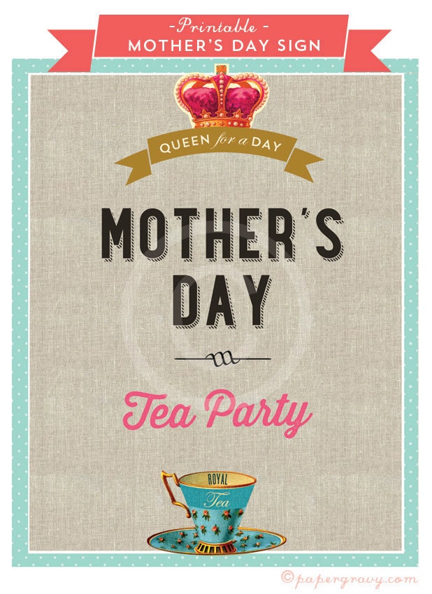 Printable Vintage Mother's Day wall art  INSTANT DOWNLOAD
