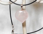 18mm Rose Quartz Heart Pendant