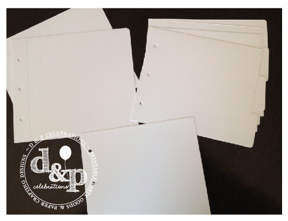 DIY Cookbook/Scrapbook Cover and Pages Set Il_570xn