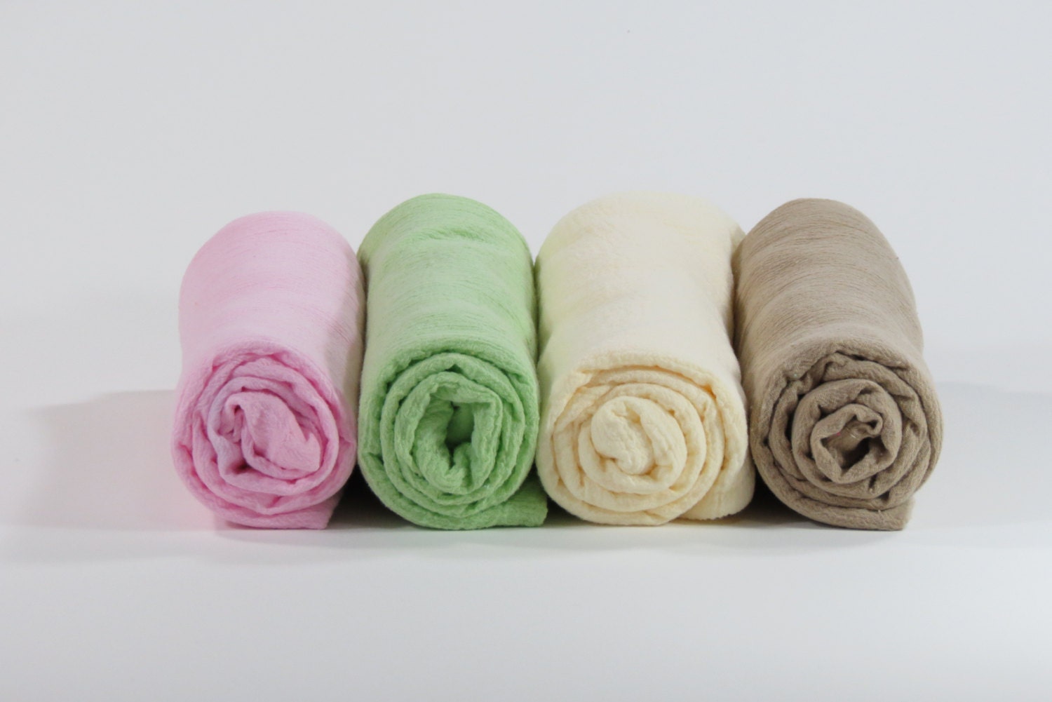 Modern Baby Girl (4) Pack Muslin Swaddle Blanket - Receiving Blankets - Lightweight Swaddle Wrap - Newborn Photo Prop - Single Blankets