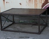 Coffee table, modern/ industrial, reclaimed wood, minimalist, urban, mid century, rustic
