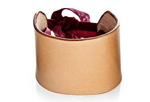 Leather Womens Cuff Bracelet / Leather and Ribbon Bracelet / Made in USA