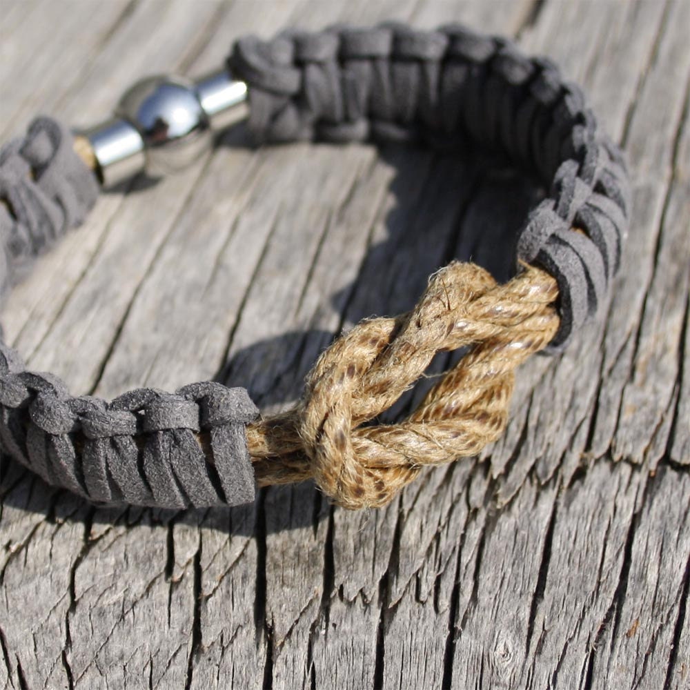 Nautical marline suede bracelet - The Captain's Bracelet