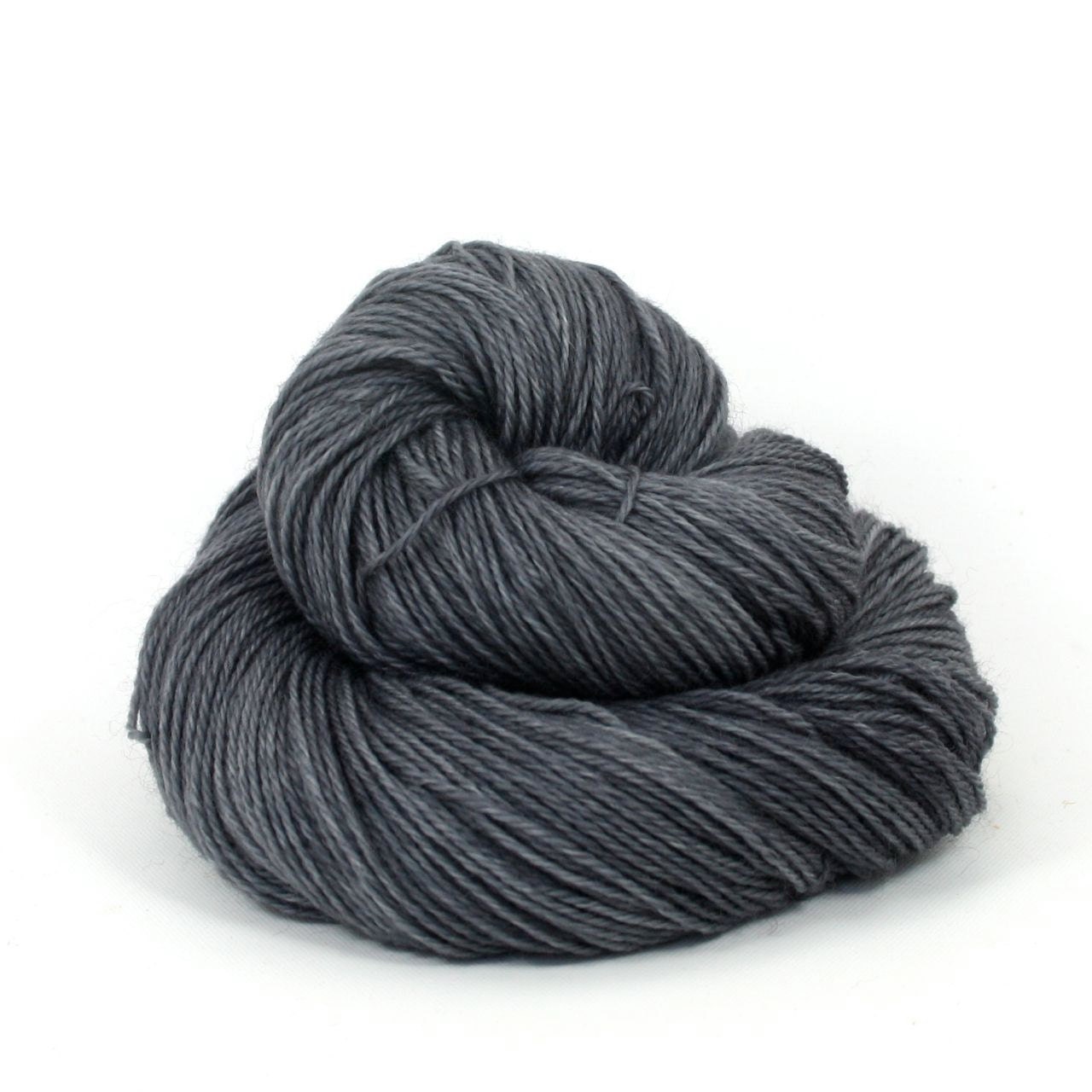 Astro - Hand Dyed Superwash Wool Nylon Fingering Sock Yarn - Colorway: Charcoal