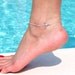 Sideways Cross Anklet