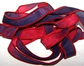 Sassy Silks Hand Painted Silk Ribbon Wrist Wrap Timeless