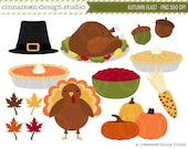INSTANT DOWNLOAD - Autumn Feast Clip Art Set - Personal and Commercial Use Clipart - No Credit Required Il_170x135