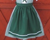 Children and Girl's Basic Apron with Long Ties Size 4 5 6 7 8 9 10 For Dirndls Bavarian Fashion Accessory Children's Boutique Clothing